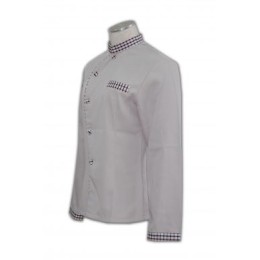 KI018 high quality servant uniform  culinary uniform  fitted chef coat KI018 high quality servant uniform  culinary uniform  fitted chef coat